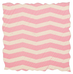 PNG  Pink chevron ripped paper cushion blanket pillow