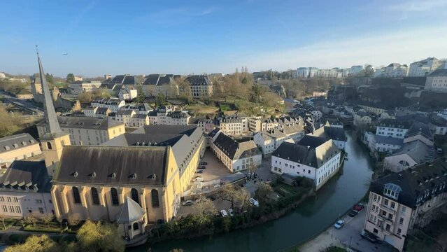 Luxembourg st johns church view point from chemin de la corniche