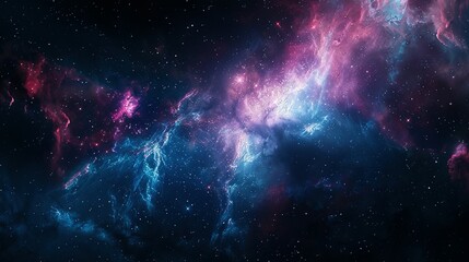 Galaxy with nebula and stars in space. Outer space background. Galaxy background