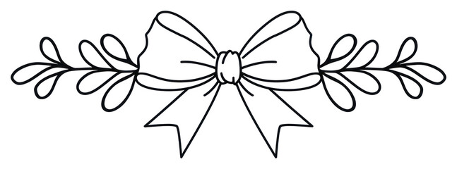 PNG Divider doodle of ribbon pattern white line