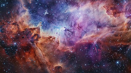 Fototapeta premium Galaxy with nebula and stars in space. Outer space background. Galaxy background