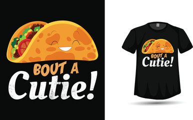 Cinco de mayo cute taco tshirt design vector