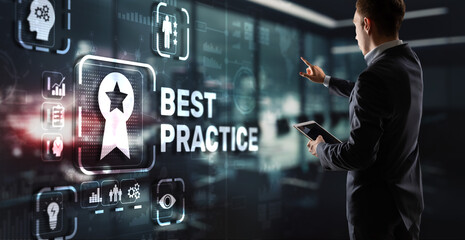 Best Practice Business Technology Internet successful business concept - 785918694