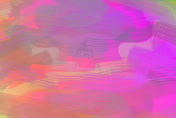 abstract background full of colors and brush paint motifs