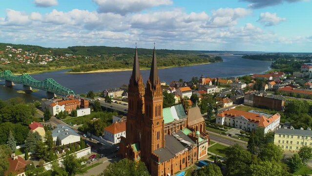 Panorama Basilica Wloclawek Bazylika Nmp Aerial View Poland
