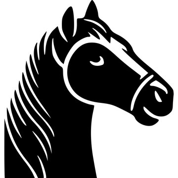 Black horse icon