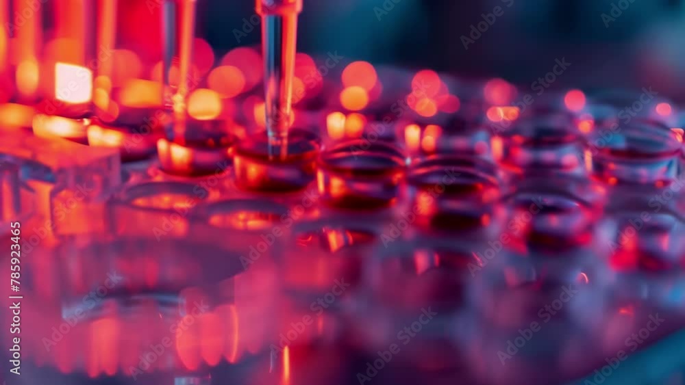 Poster a macro shot of a dna sequencing kit highlighting the potential of ai to analyze genetic predisposit