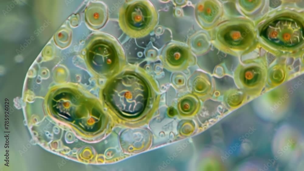 Poster a microscopic view of a ciliates nucleus the central control center of the cell. the nucleus appears