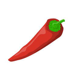 Fresh food ingredient vegetable red pepper cartoon vector isolated illustration - 785924479
