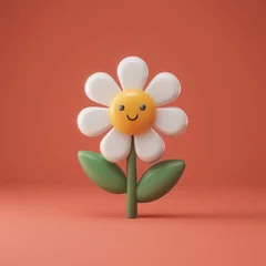 Fotobehang cute 3D plant, Generative AI © 은영 고