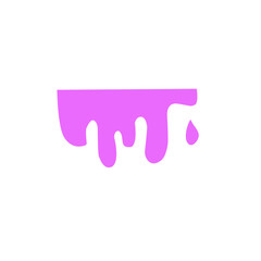 purple liquid dripped