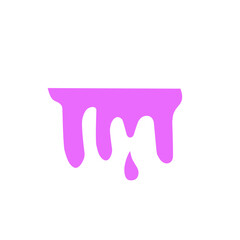 purple liquid dripped