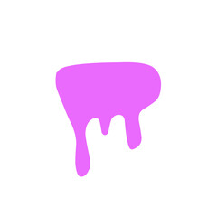 purple liquid dripped