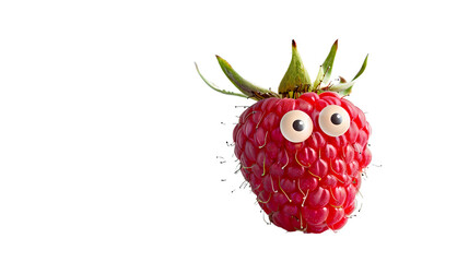 strawberry on white isolated on white background