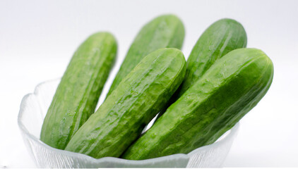 Cucumbers in bowl 1