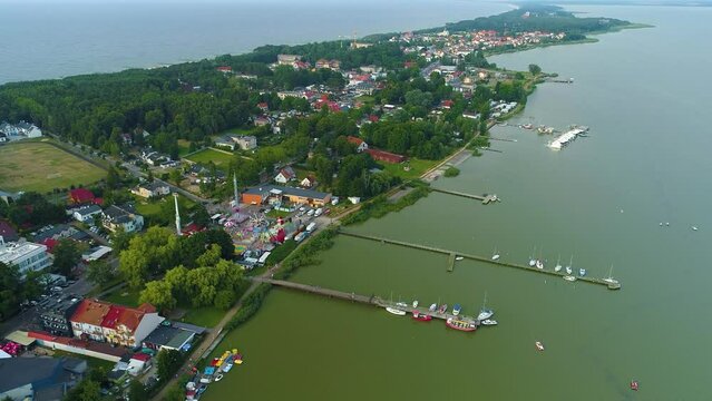 Beautiful Landscape Mielno Lake Jamno Piekny Krajobraz Aerial View Poland