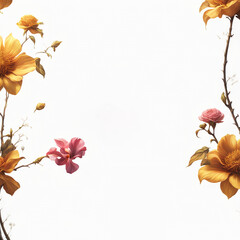 Flower frame background_05
