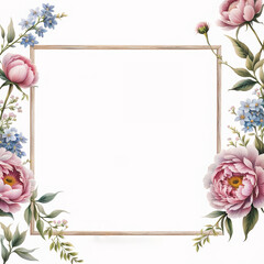 Flower frame background_08