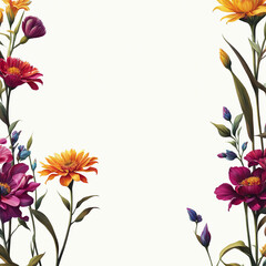 Flower frame background_07