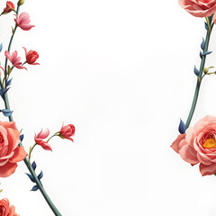 Flower frame background_10