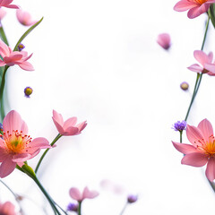 Flower frame background_14