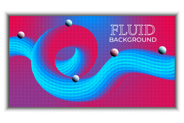 Modern background and fluid background design
