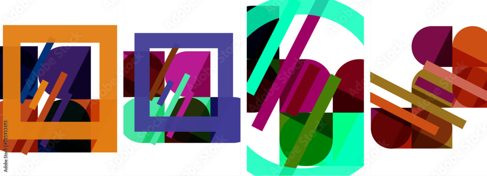 Poster a bunch of colorful letters are lined up in a row high quality