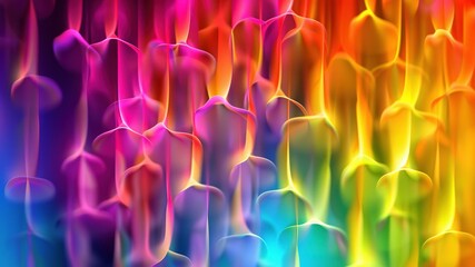 colorful Brazilian heart textured wallpaper