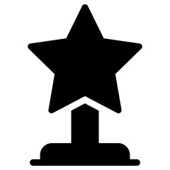 trophy icon, simple vector design