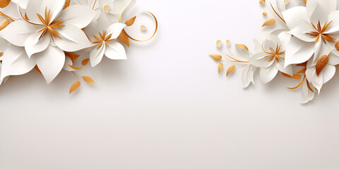 Fresh branch of white flowers on the background Empty space for text vibrant
