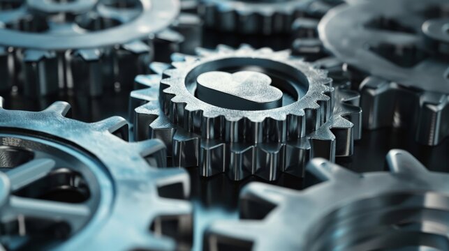 A gear system with one cog replaced by a cloud symbol, emphasizing the integration of cloud technology into existing workflows and processes.