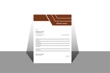 modern corporate letterhead template design