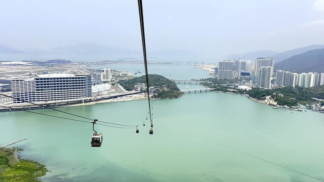 Ngong Ping 360, Hong Kong - Apir 14th 2024 - 
Ngong Ping 360 is a bicable gondola lift on Lantau Island in Hong Kong.