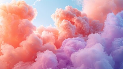 An artistic abstract background resembling fluffy cotton candy