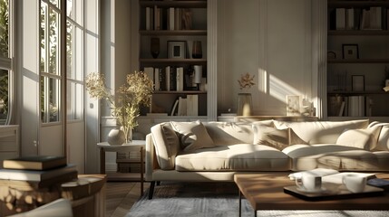 Fototapeta premium living room interior