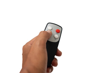 The fan remote with a blank background can be changed and replaced with any background.