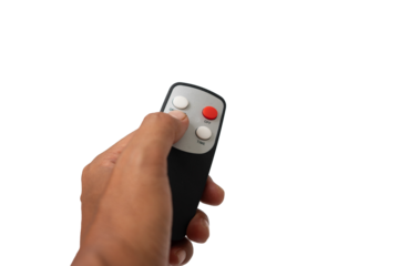 The fan remote with a blank background can be changed and replaced with any background.