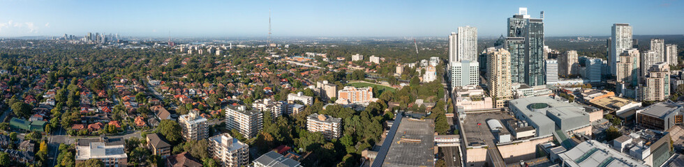 The New South Wales northern  Sydney suburb of Chatswood. - 785942627