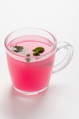 berry drink in the glass