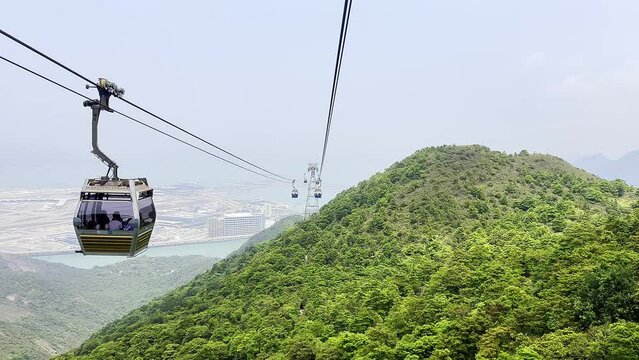 Ngong Ping 360, Hong Kong - Apir 14th 2024 - 
Ngong Ping 360 is a bicable gondola lift on Lantau Island in Hong Kong.