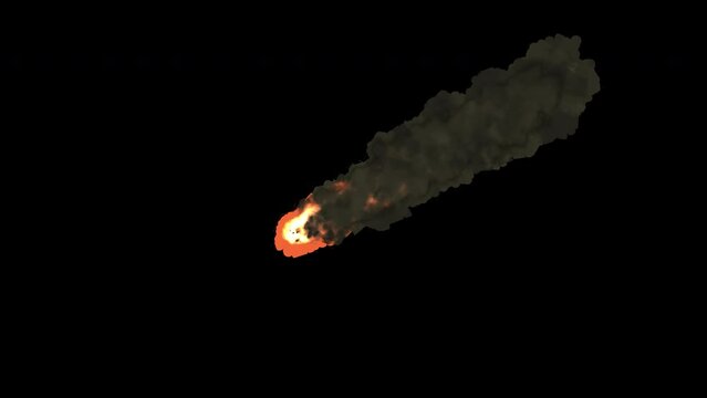 Asteroid Impact  Asteroid comet meteorite glows effects atmosphere Attack of the meteorite Meteor Rain tail transparent background