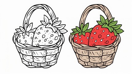 coloring pages or books for children, Cute and funny coloring page of fruit, Cartoon illustration, outline picture for coloring kid book, illustration ofcoloring pages or books for children, 