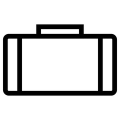 luggage icon, simple vector design