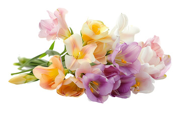 Obraz na płótnie Canvas bouquet of tulips isolated