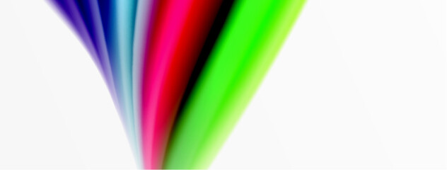 a rainbow of colorful lines on a white background . High quality