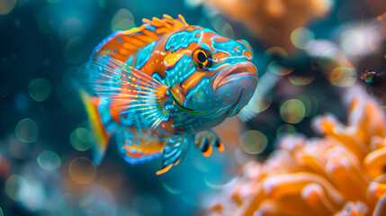 Close Up of Tropical Fish in Aquarium