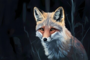red fox portrait
