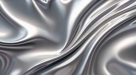 Wavy Silver Texture Background