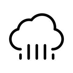 Rain Cloud Icon Vector Symbol Design Illustration