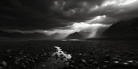 Moody black-and-white scenes with dramatic lighting wallpaper background 